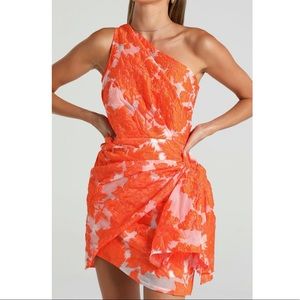BRAILEY DRESS IN ORANGE FLORAL
Size 6 US medium
